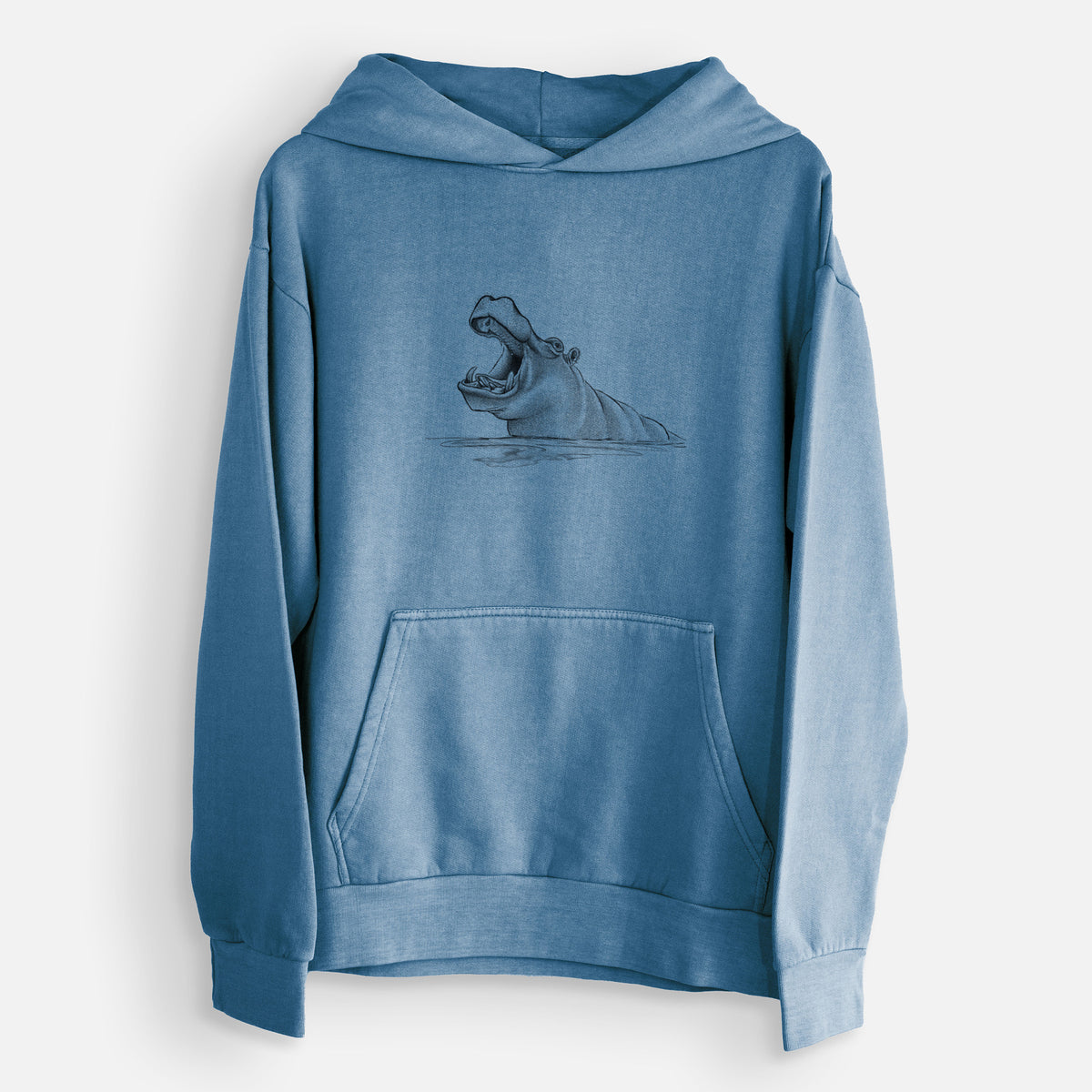 Hippo - Hippopotamus amphibius  - Urban Heavyweight Hoodie