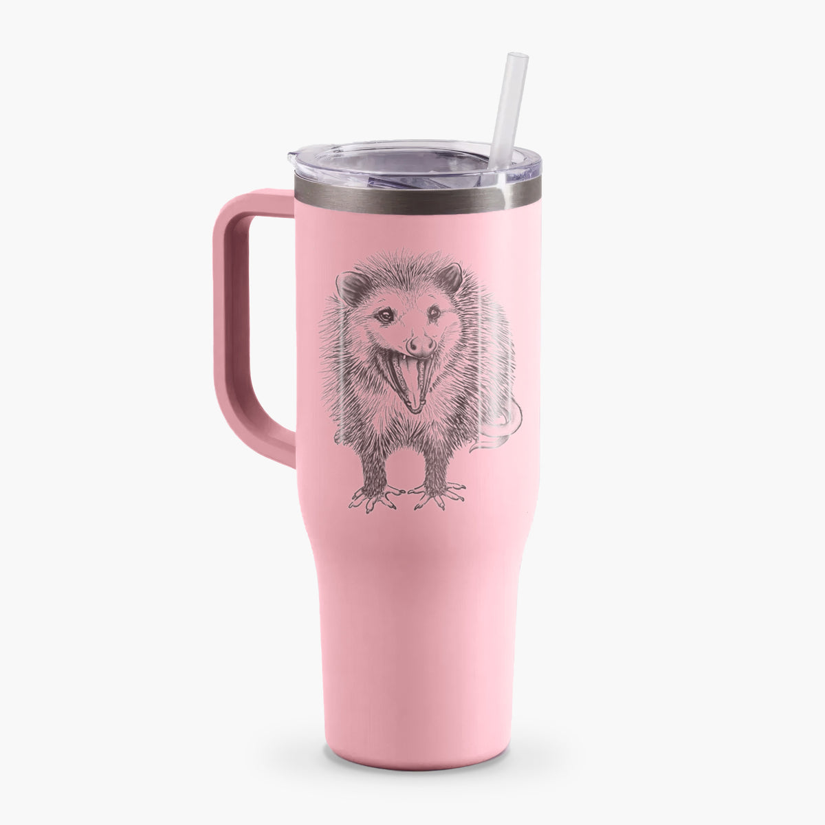 Hissing Opossum - Didelphidae - 40oz Tumbler with Handle