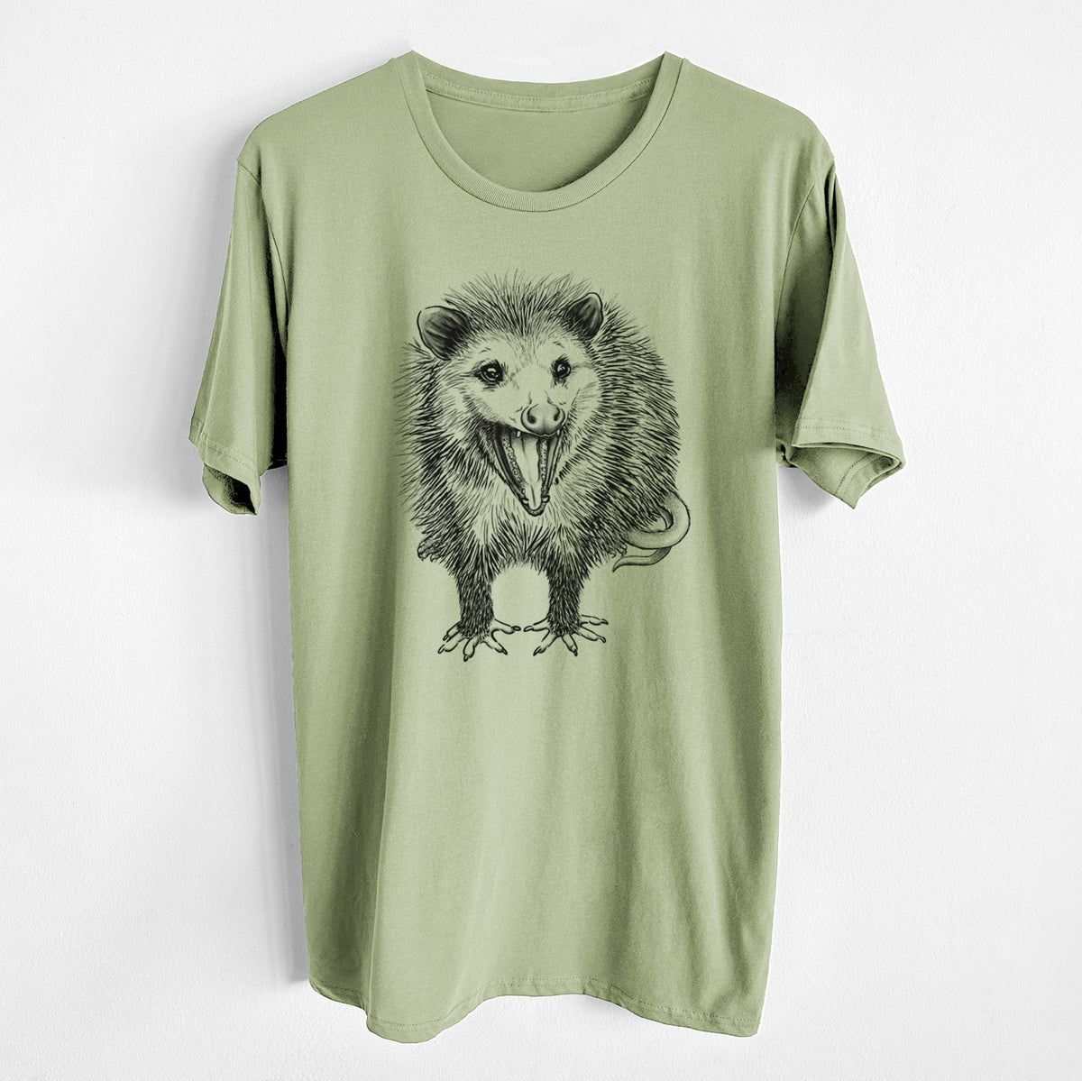 CLOSEOUT - Hissing Opossum - Didelphidae - Unisex Crewneck - Made in USA - 100% Organic Cotton