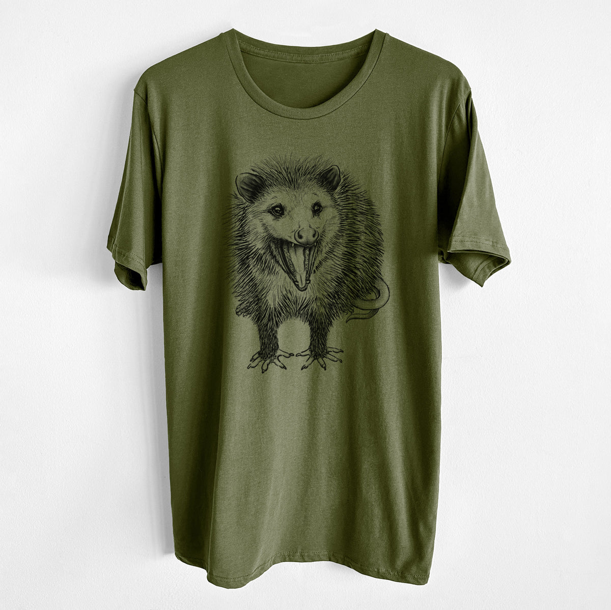 CLOSEOUT - Hissing Opossum - Didelphidae - Unisex Crewneck - Made in USA - 100% Organic Cotton