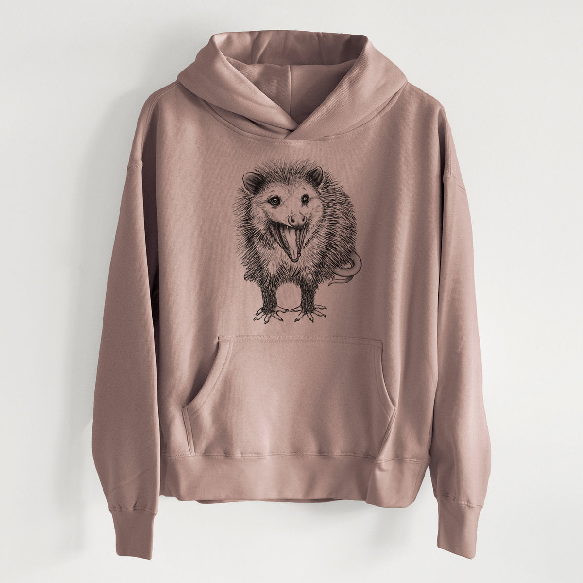 CLOSEOUT - Hissing Opossum - Didelphidae - Women&#39;s Heavyweight Relaxed Hoodie