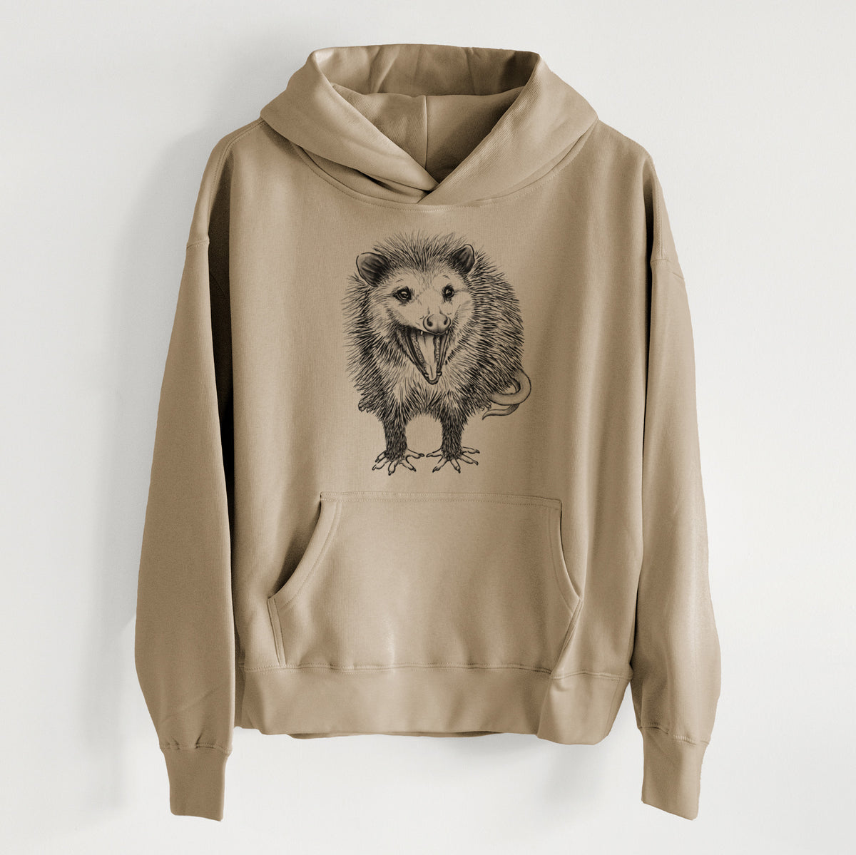 CLOSEOUT - Hissing Opossum - Didelphidae - Women&#39;s Heavyweight Relaxed Hoodie