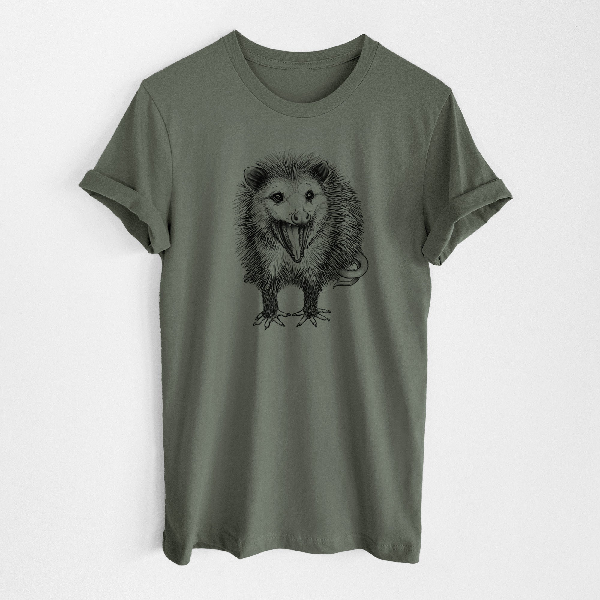 Hissing Opossum - Didelphidae - Lightweight 100% Cotton Unisex Crewneck