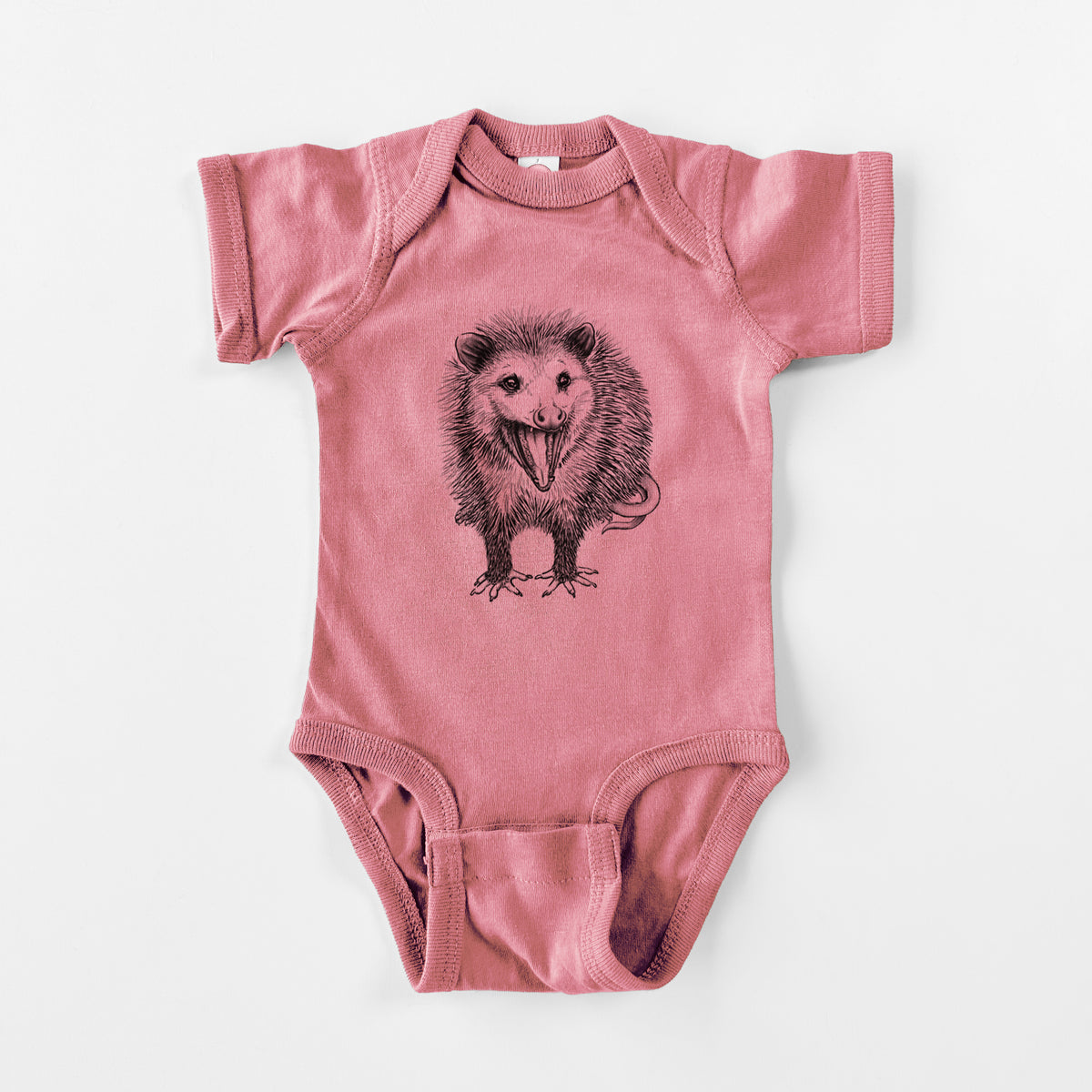 Hissing Opossum - Didelphidae - Baby Fine Jersey Bodysuit