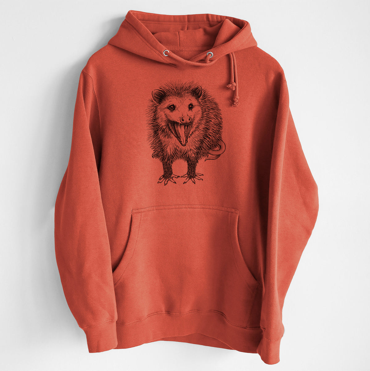 Hissing Opossum - Didelphidae - Heavyweight Fleece Hoodie
