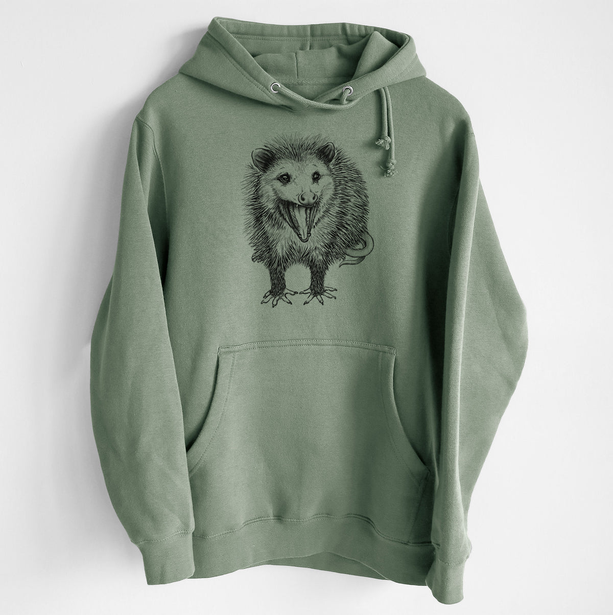 Hissing Opossum - Didelphidae - Heavyweight Fleece Hoodie
