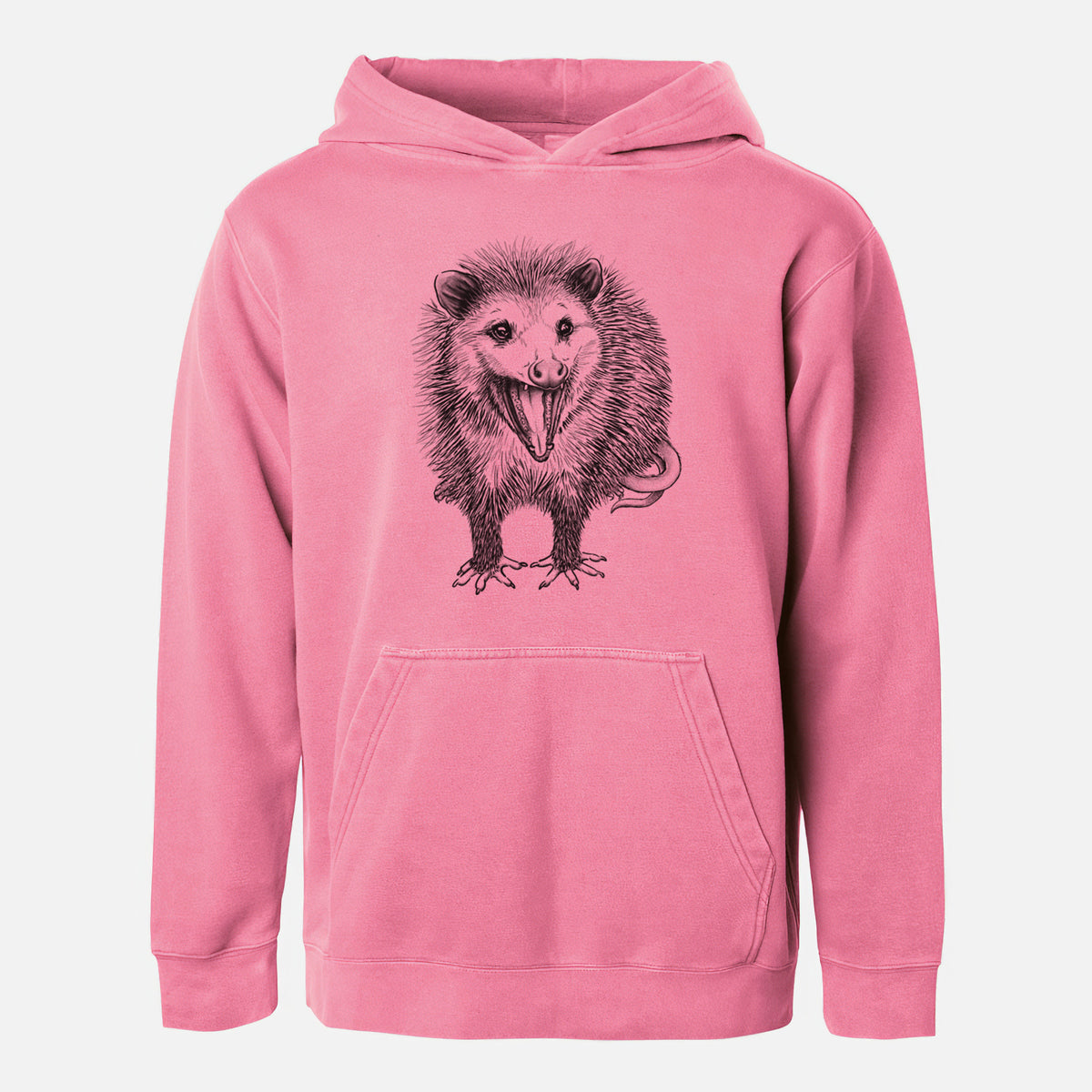 Hissing Opossum - Didelphidae - Youth Pigment Dyed Hoodie