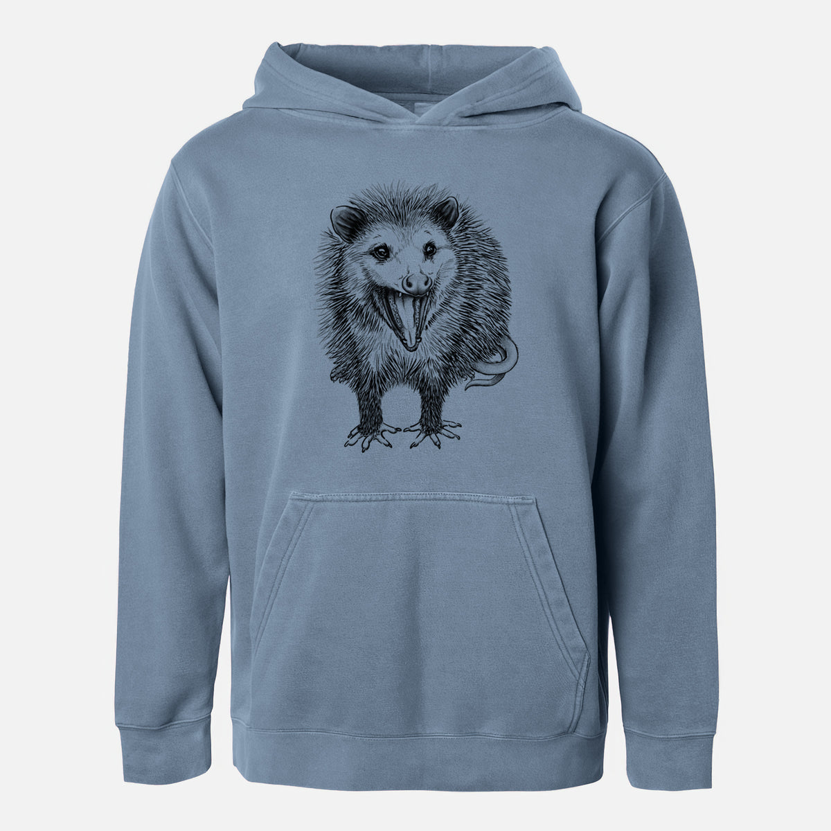 Hissing Opossum - Didelphidae - Youth Pigment Dyed Hoodie