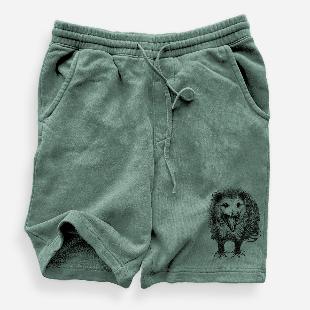 Hissing Opossum - Didelphidae - Unisex Pigment Dyed Shorts