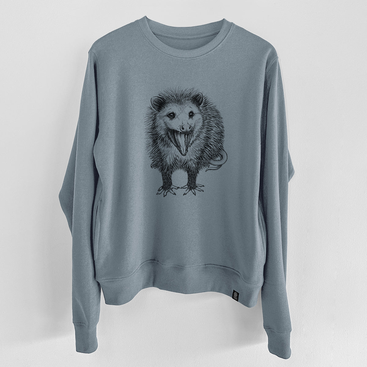 Hissing Opossum - Didelphidae  - Unisex Reclaimed Crewneck Sweatshirt