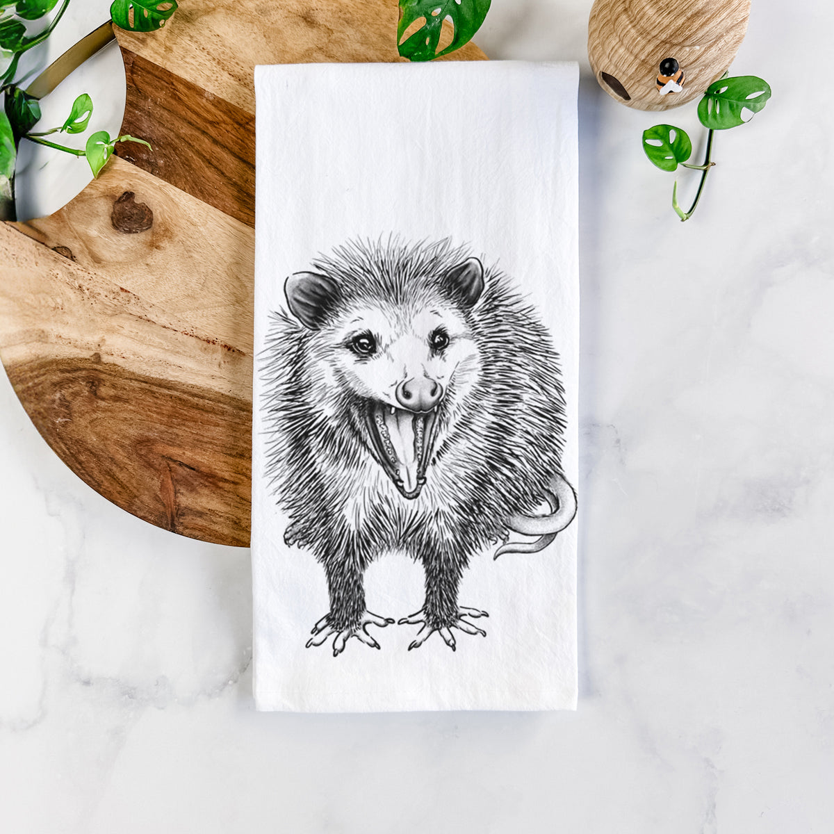 Hissing Opossum - Didelphidae Tea Towel