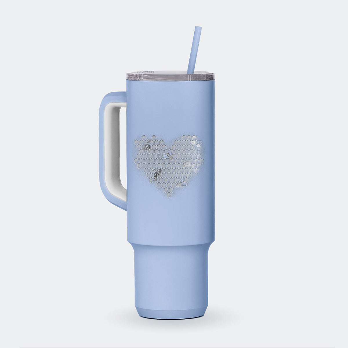 Honeycomb Heart with Bees - 40oz Skinny Recharge Tumbler