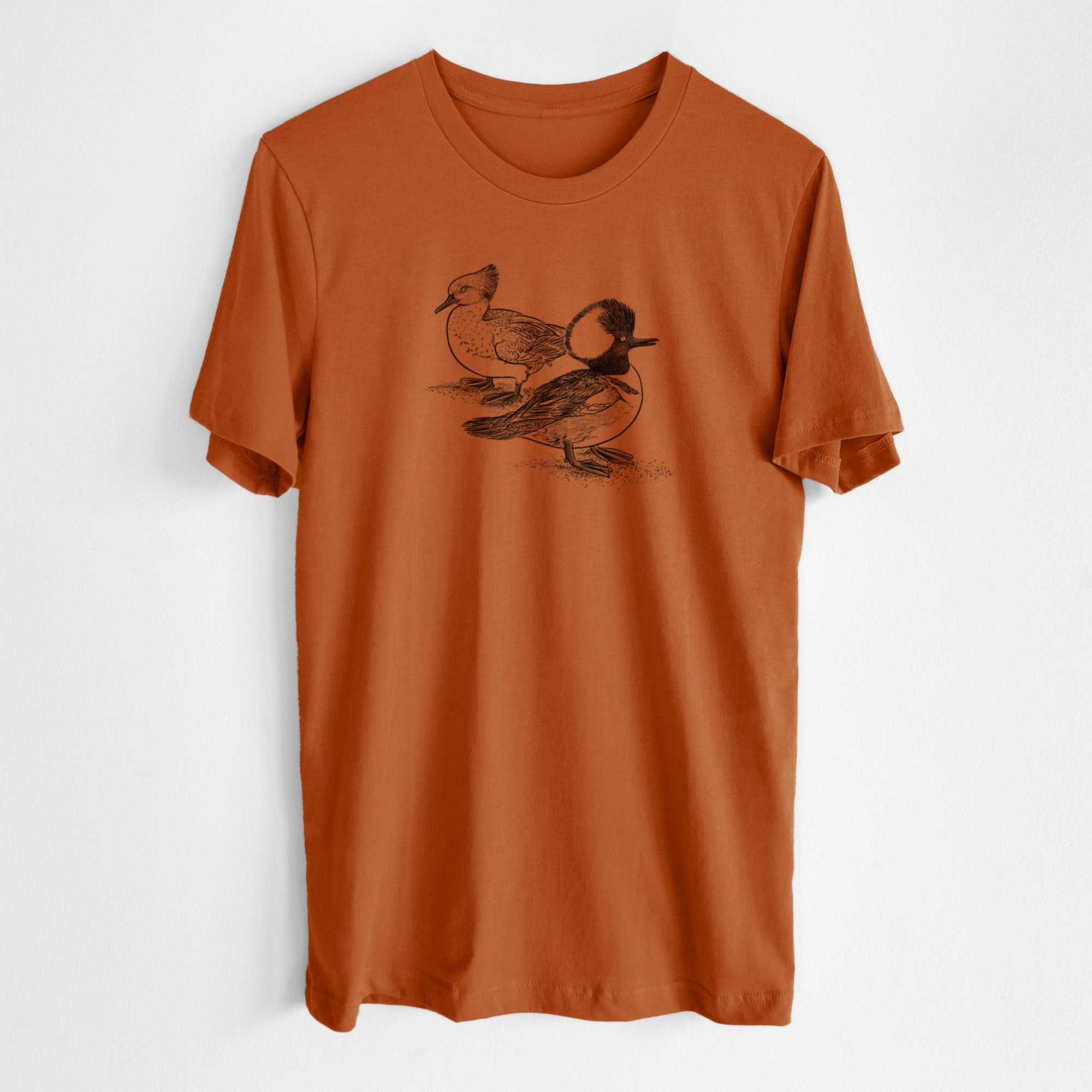 Hooded Mergansers - Lophodytes cucullatus - Lightweight 100% Cotton Unisex Crewneck