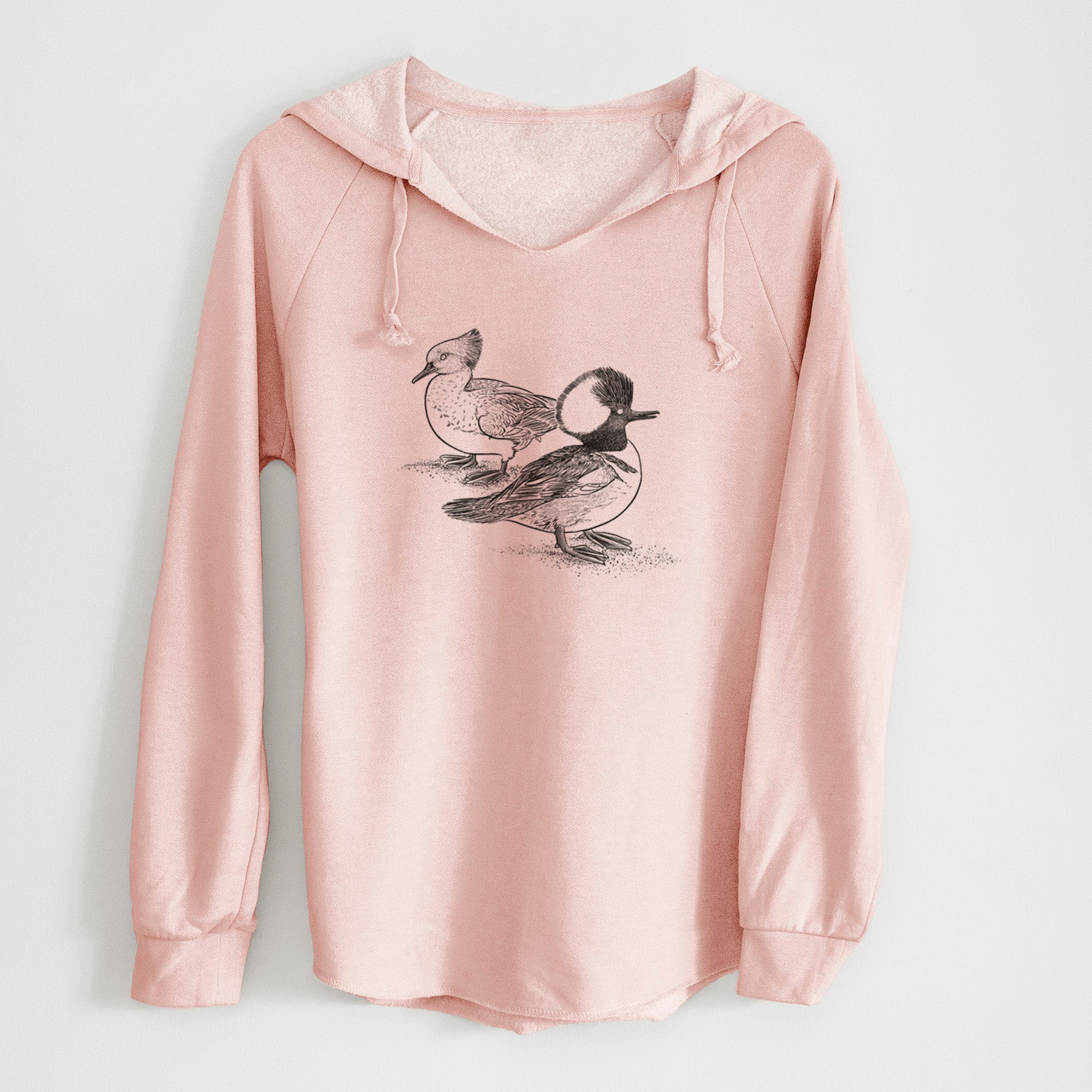 Hooded Mergansers - Lophodytes cucullatus - Cali Wave Hooded Sweatshirt