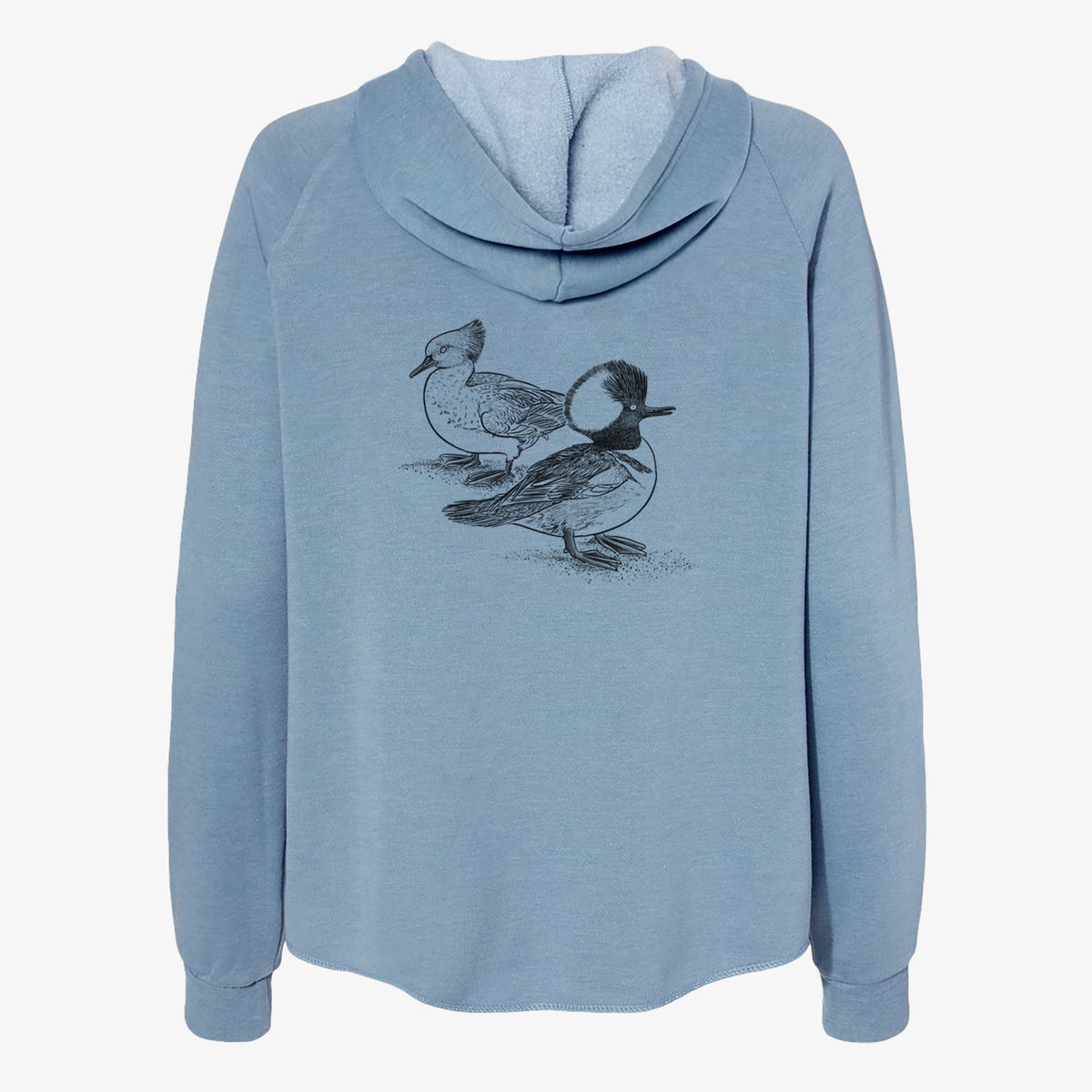 Hooded Mergansers - Lophodytes cucullatus - Women&#39;s Cali Wave Zip-Up Sweatshirt