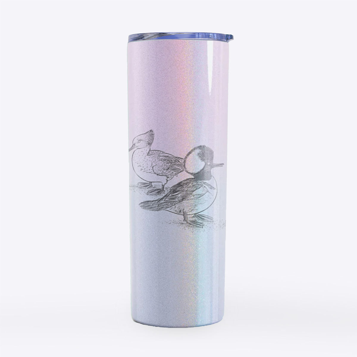 Hooded Mergansers - Lophodytes cucullatus - 20oz Skinny Tumbler