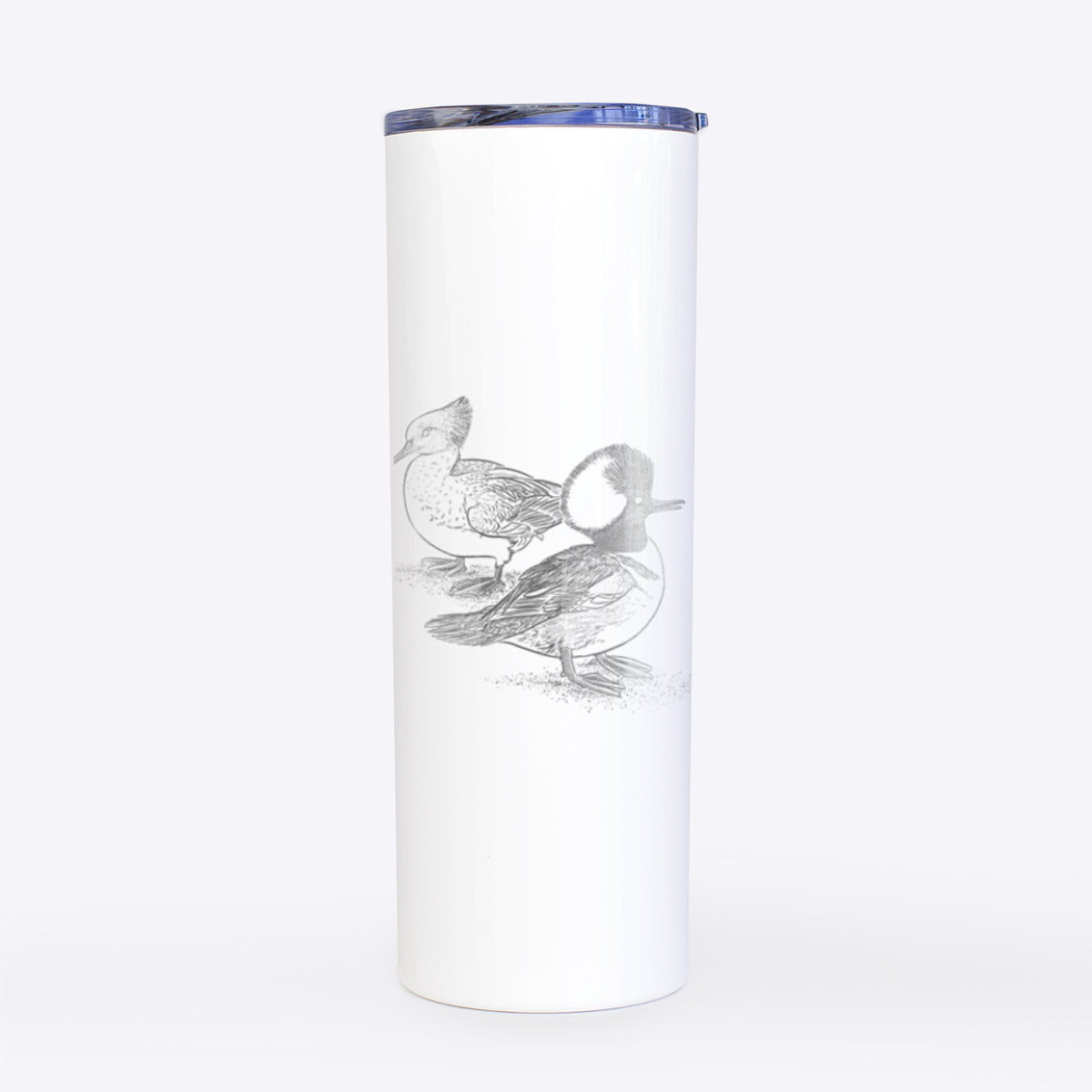 Hooded Mergansers - Lophodytes cucullatus - 20oz Skinny Tumbler