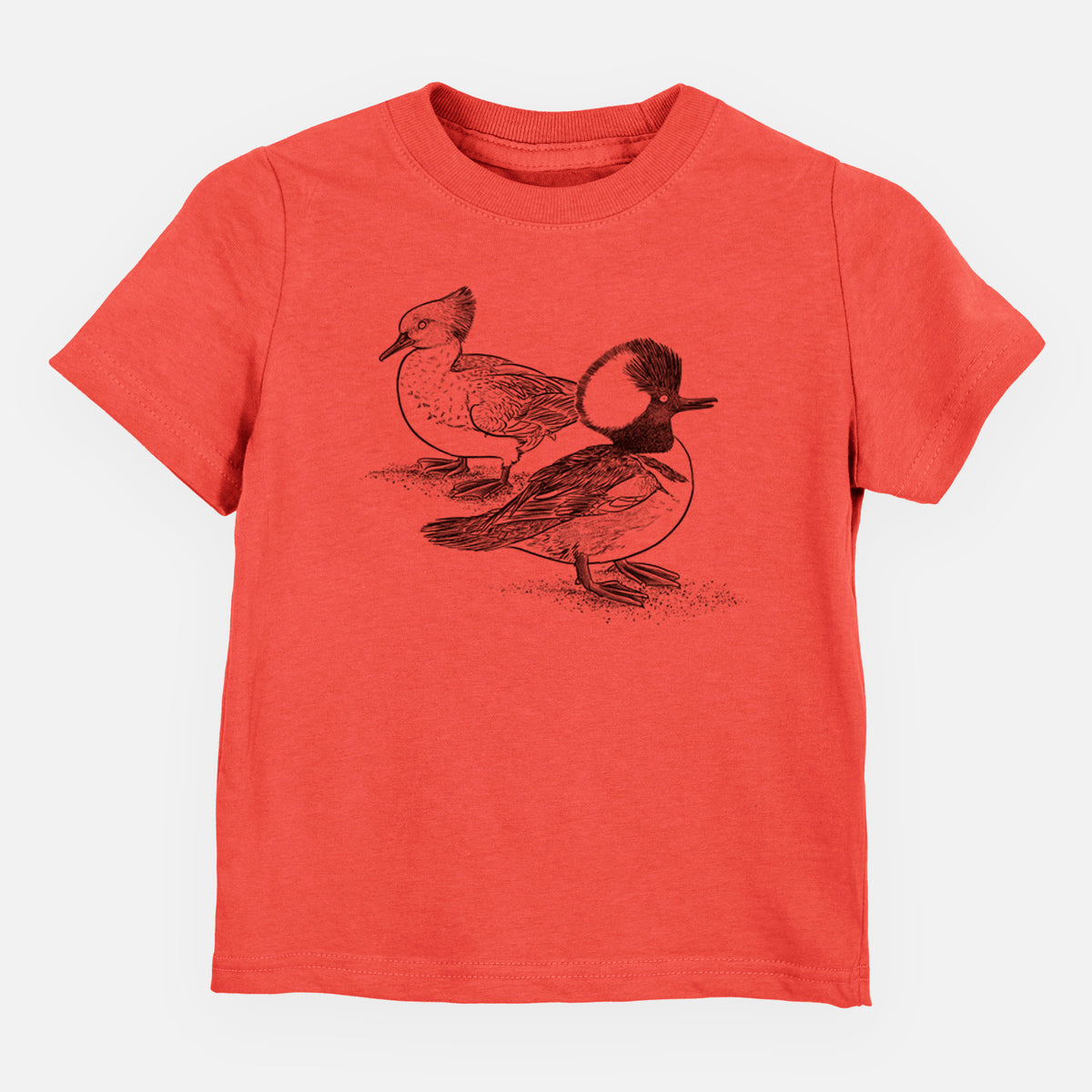 Hooded Mergansers - Lophodytes cucullatus - Toddler/Youth Shirt