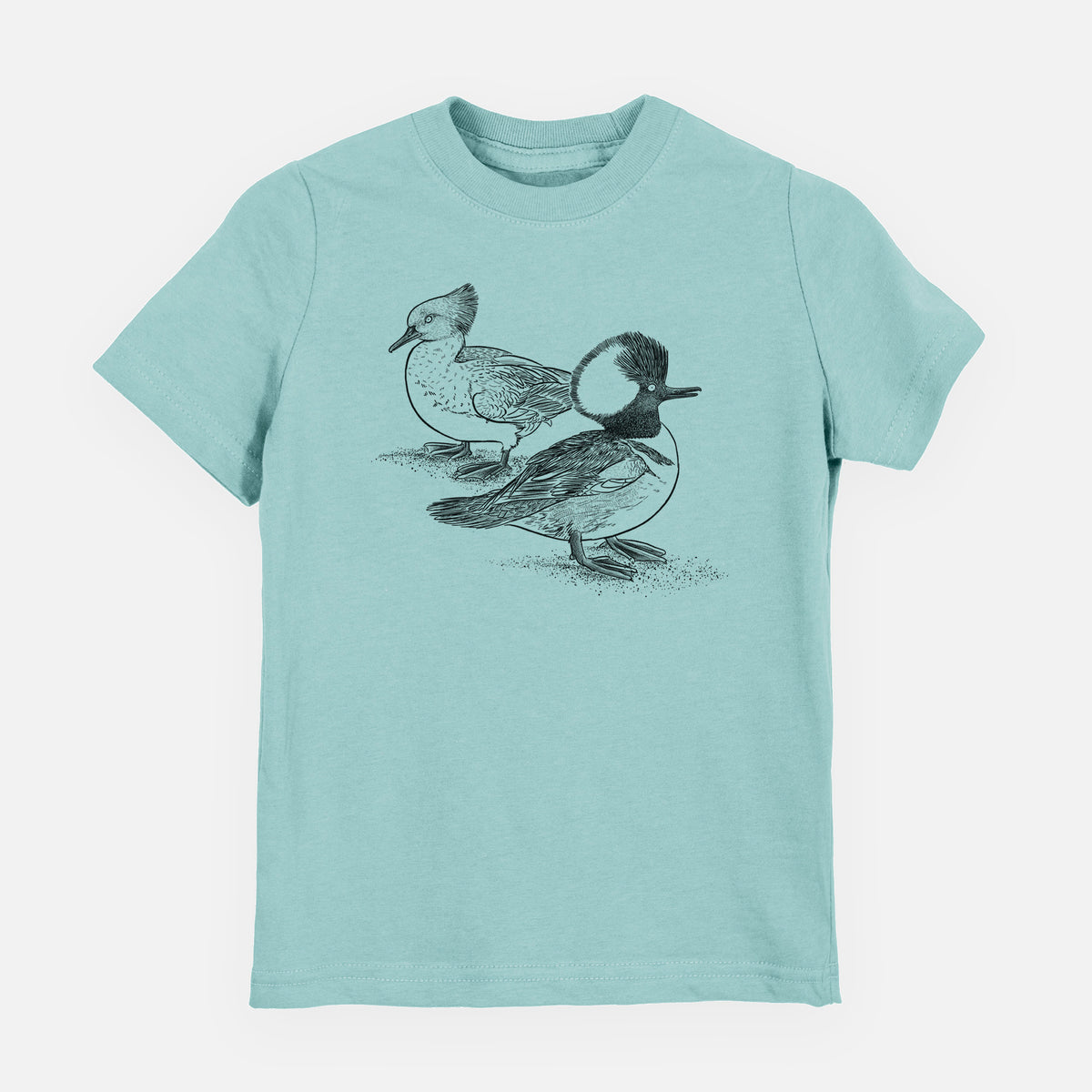 Hooded Mergansers - Lophodytes cucullatus - Toddler/Youth Shirt