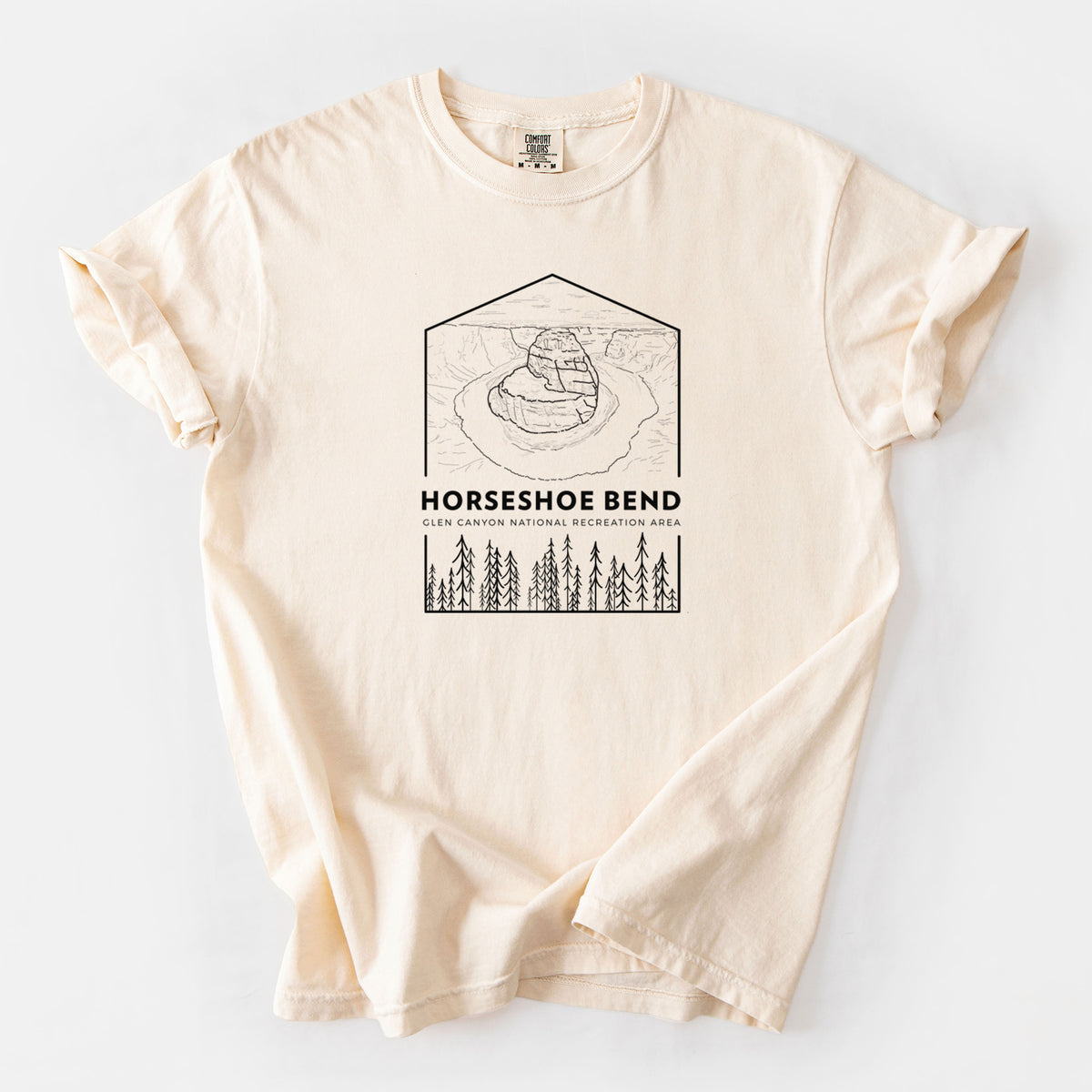 Horseshoe Bend - Glen Canyon National Recreation Area - Unisex Comfort Colors Garment-Dyed Heavyweight T-shirt