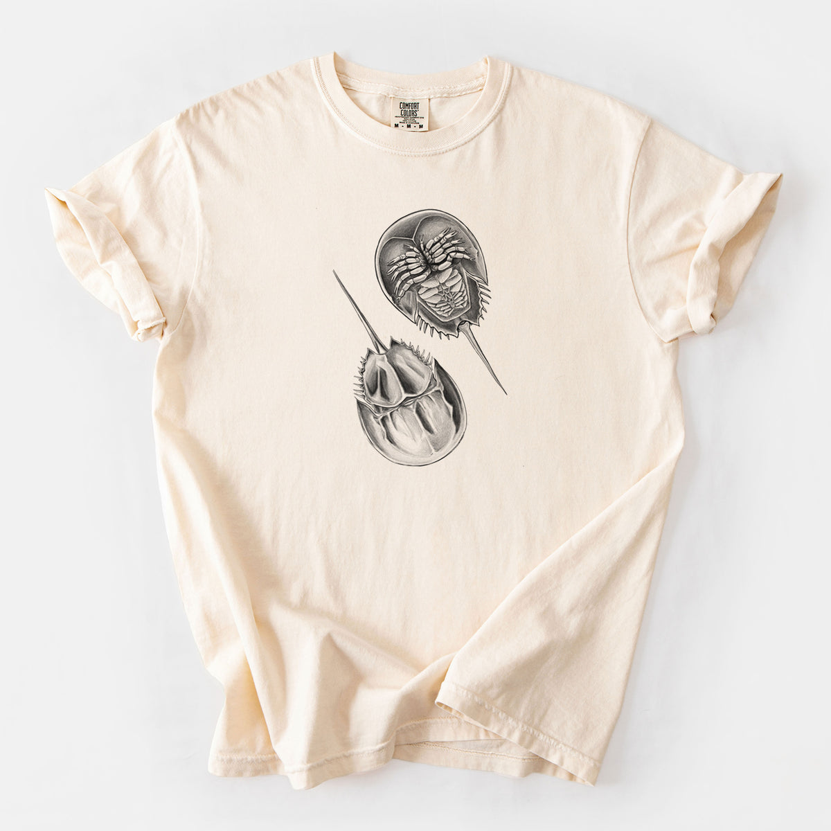 Atlantic Horseshoe Crab - Limulidae polyphemus - Unisex Comfort Colors Garment-Dyed Heavyweight T-shirt