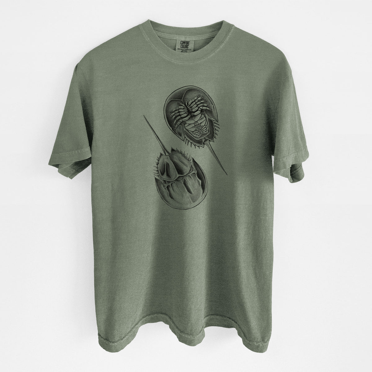 Atlantic Horseshoe Crab - Limulidae polyphemus - Unisex Comfort Colors Garment-Dyed Heavyweight T-shirt