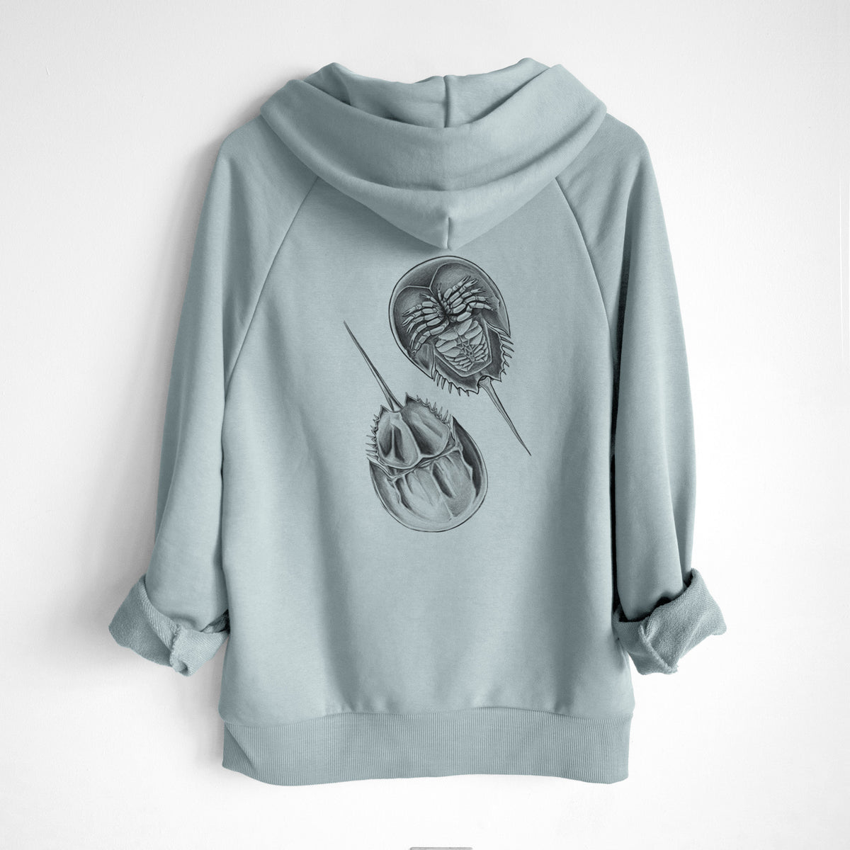Atlantic Horseshoe Crab - Limulidae polyphemus - UltraLuxe Heavyweight French Terry Hoodie
