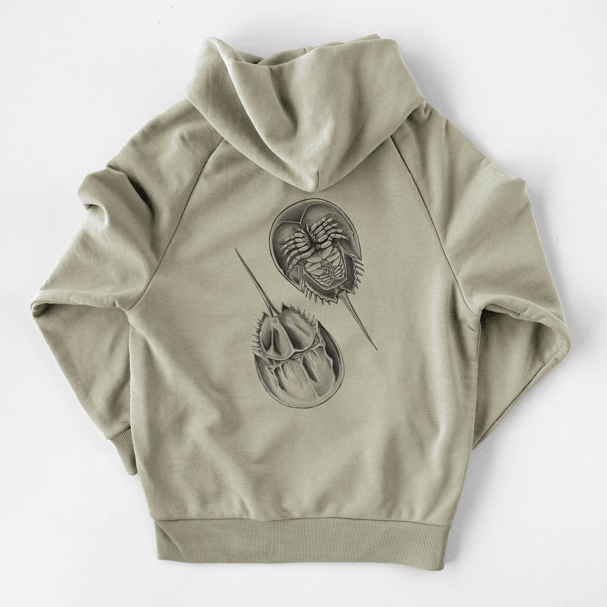 Atlantic Horseshoe Crab - Limulidae polyphemus - UltraLuxe Heavyweight French Terry Hoodie