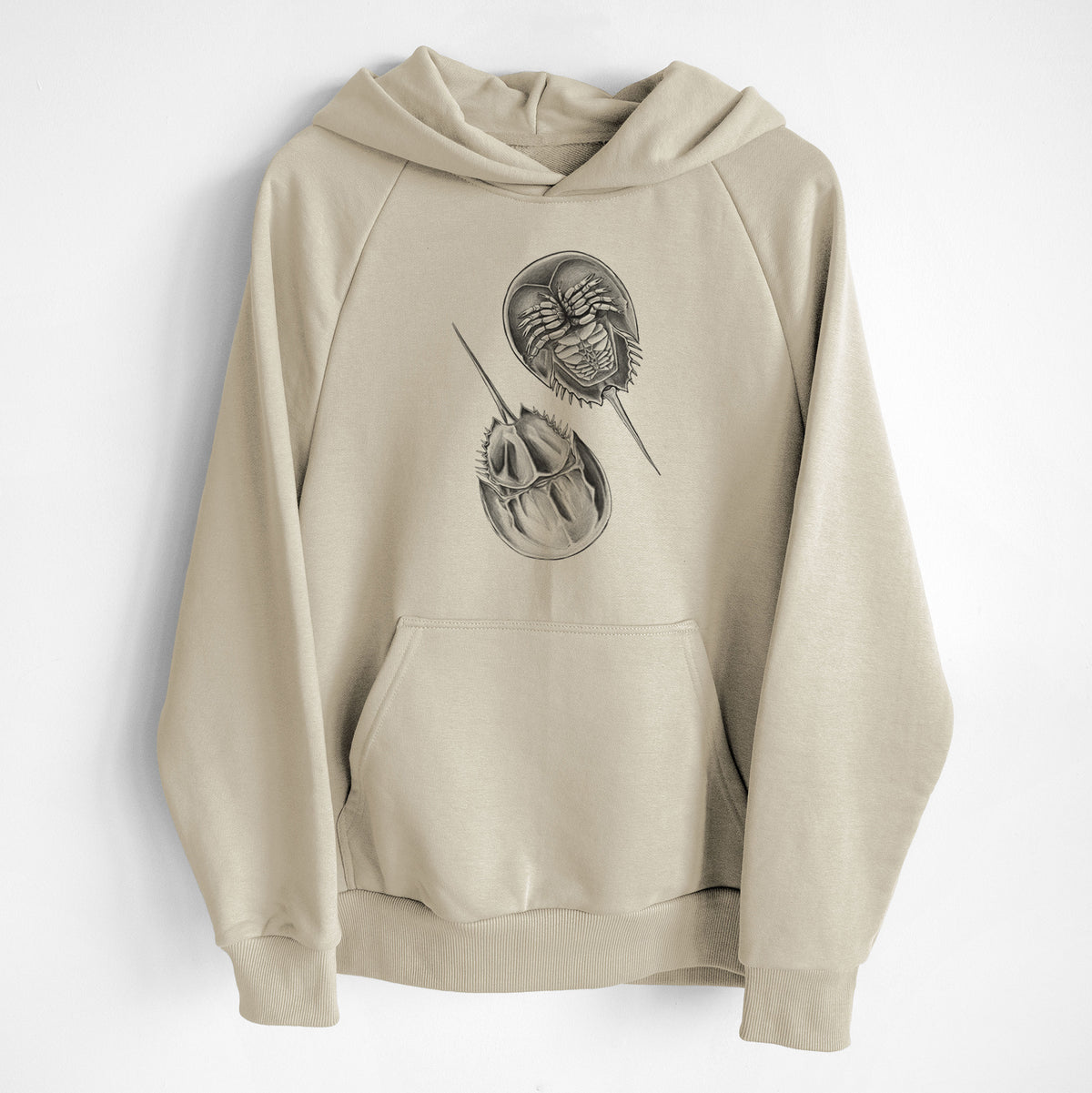 Atlantic Horseshoe Crab - Limulidae polyphemus - UltraLuxe Heavyweight French Terry Hoodie