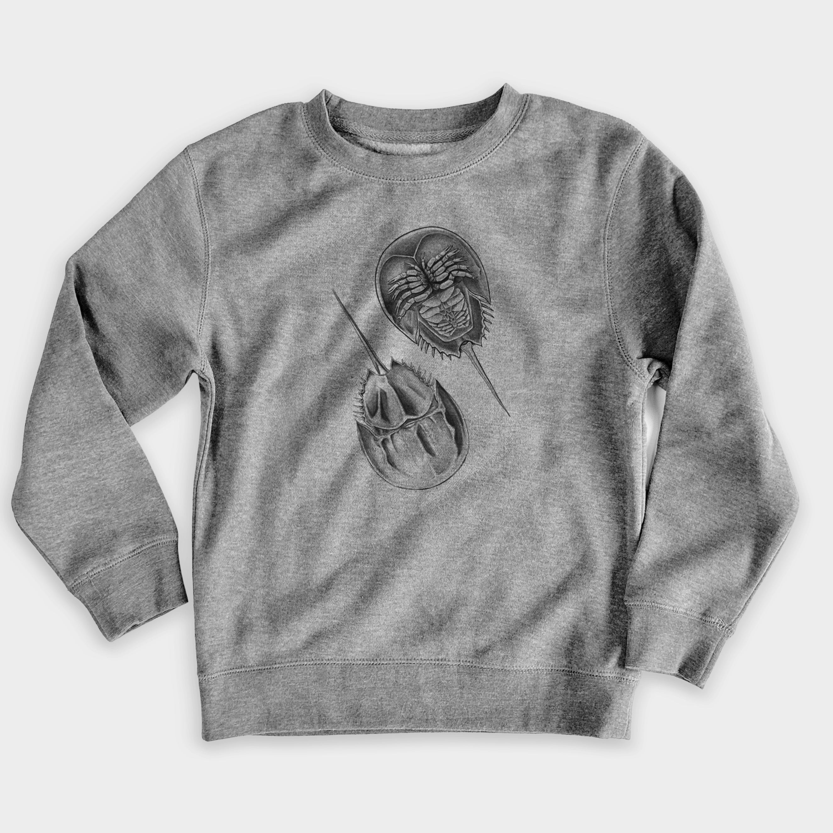 Atlantic Horseshoe Crab - Limulus polyphemus - Youth Lightweight Crewneck Sweatshirt