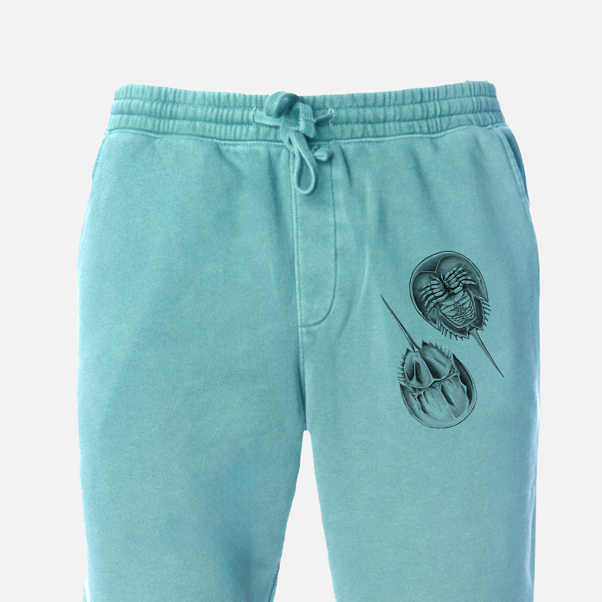 Atlantic Horseshoe Crab - Limulidae polyphemus - Unisex Pigment Dyed Sweatpants