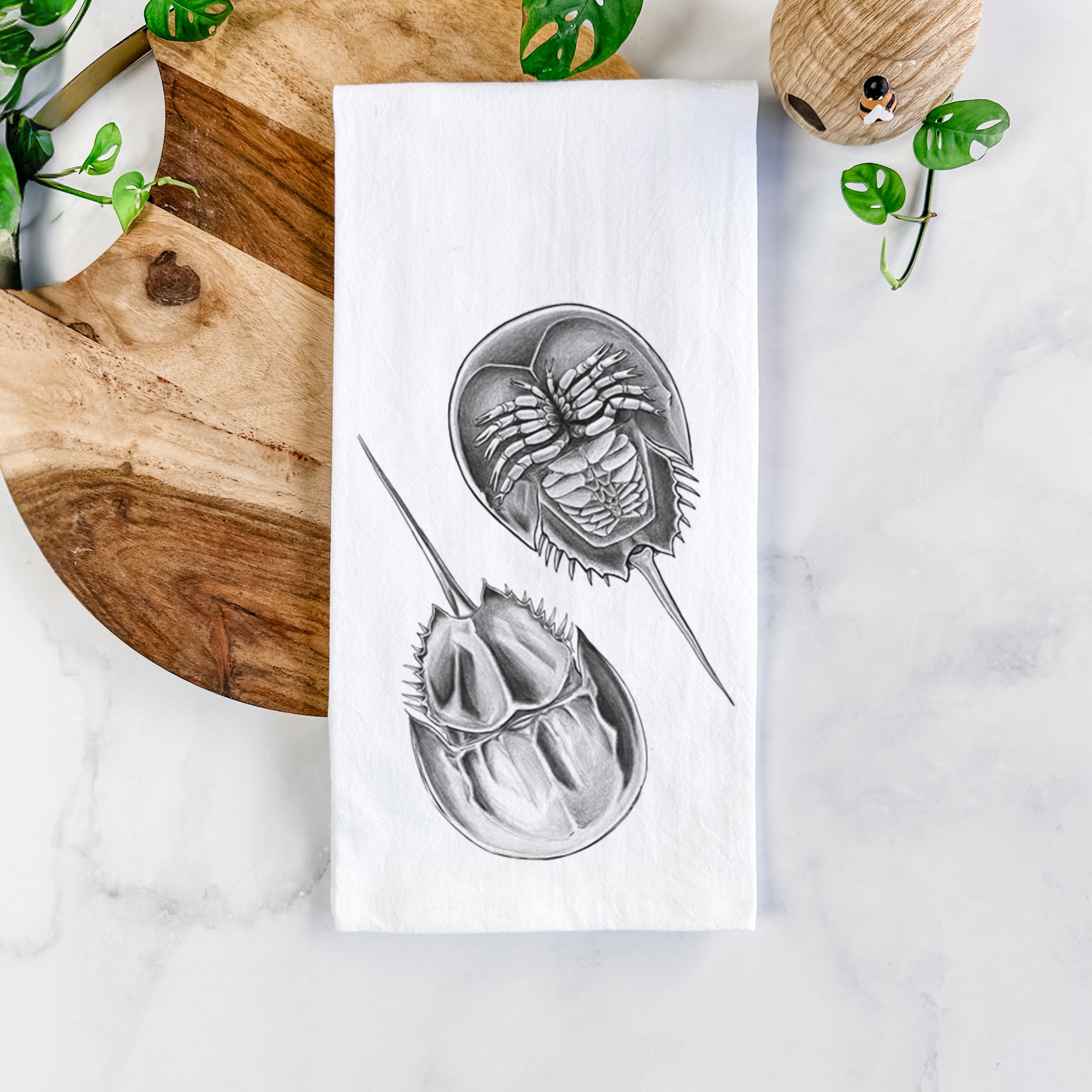 Atlantic Horseshoe Crab - Limulus polyphemus Tea Towel