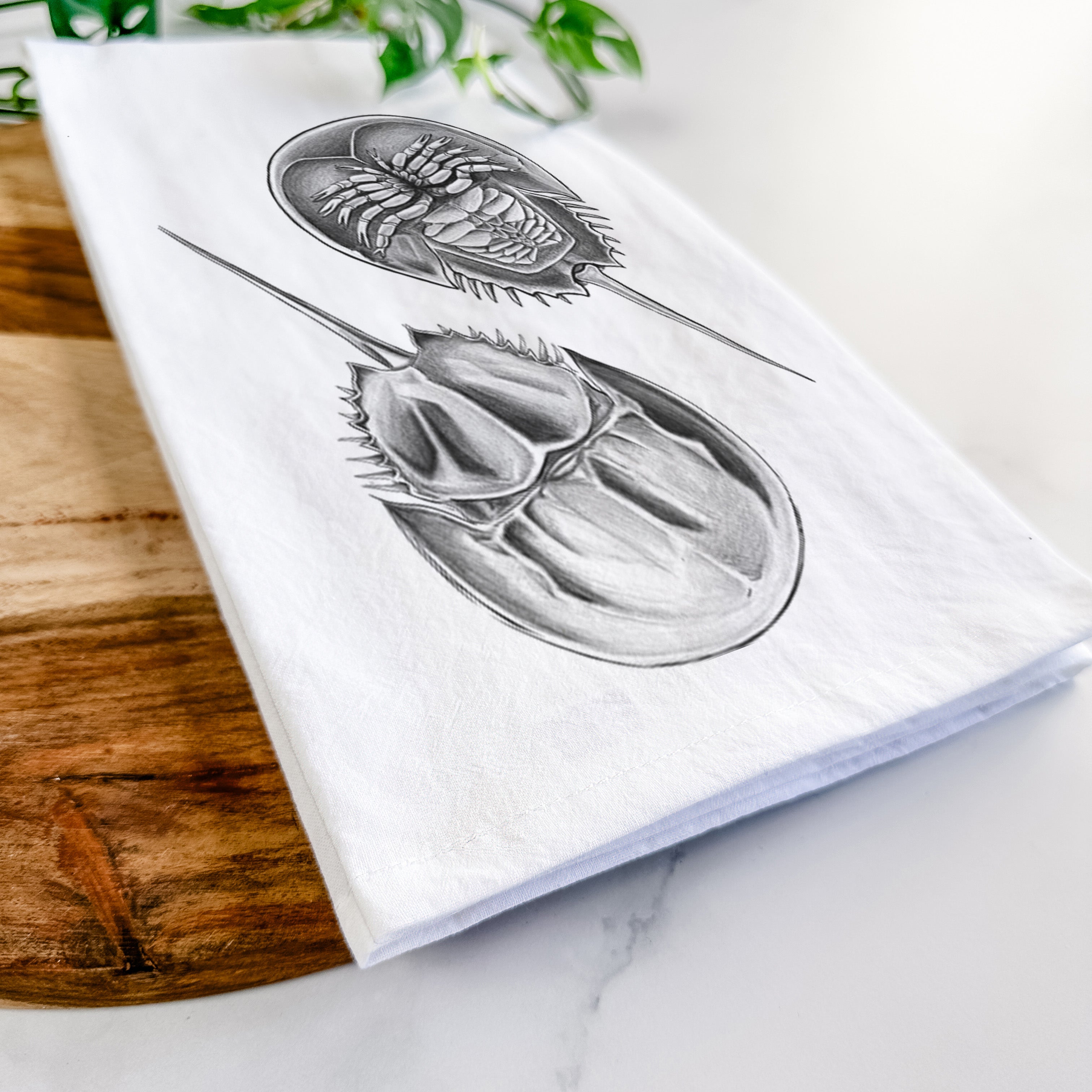 Atlantic Horseshoe Crab - Limulus polyphemus Tea Towel