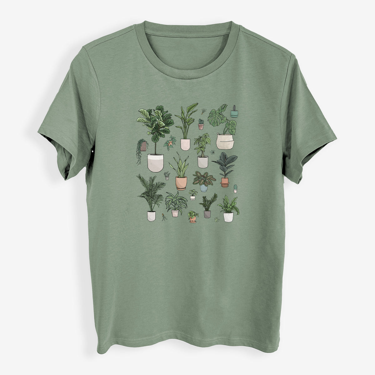 Collection of Houseplants - Womens Everyday Maple Tee