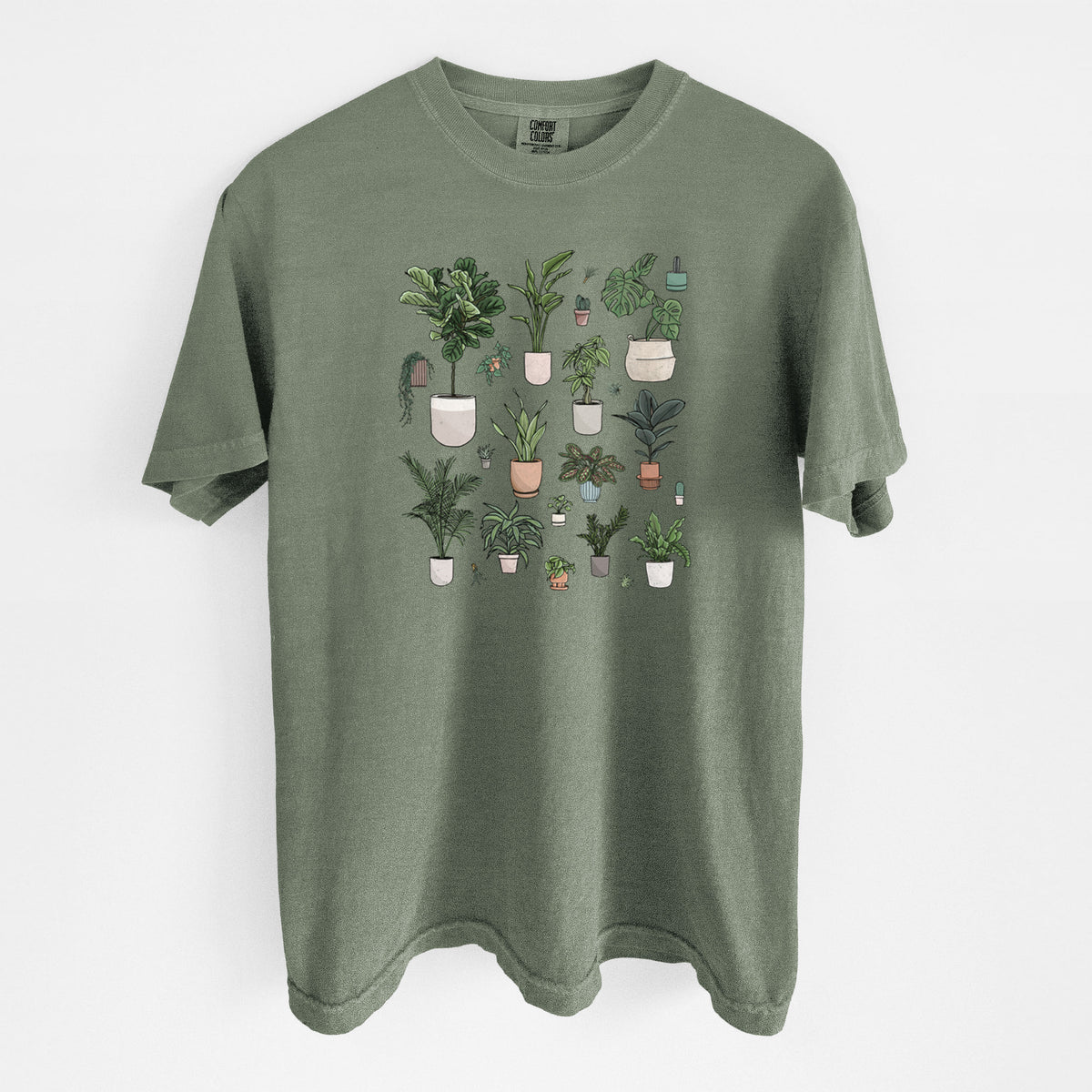 Collection of Houseplants - Unisex Comfort Colors Garment-Dyed Heavyweight T-shirt
