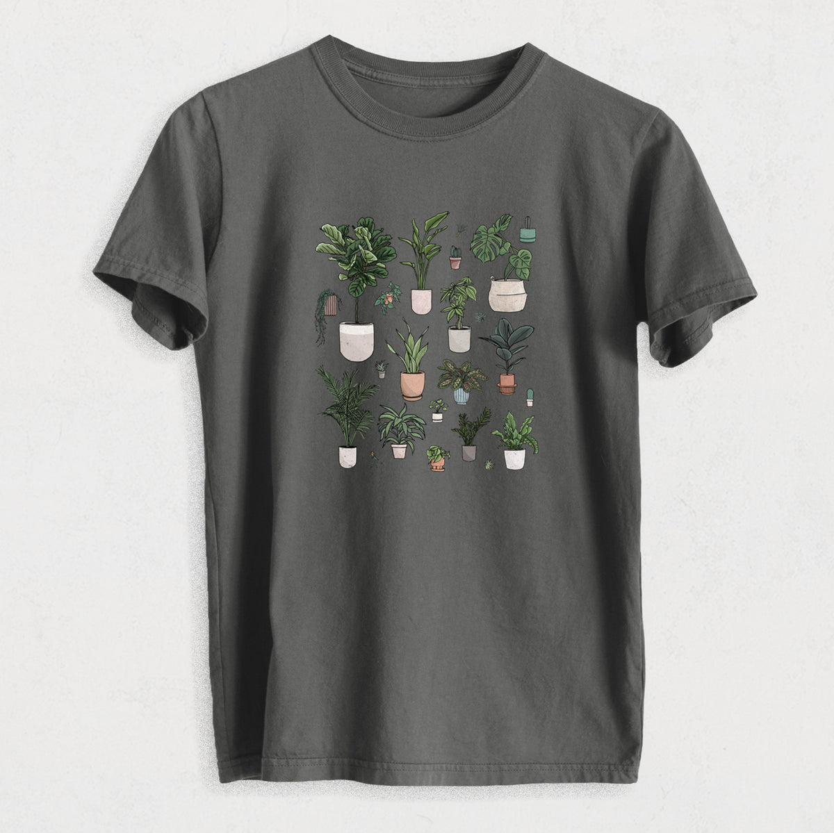 Collection of Houseplants - Heavyweight Men&#39;s 100% Organic Cotton Tee