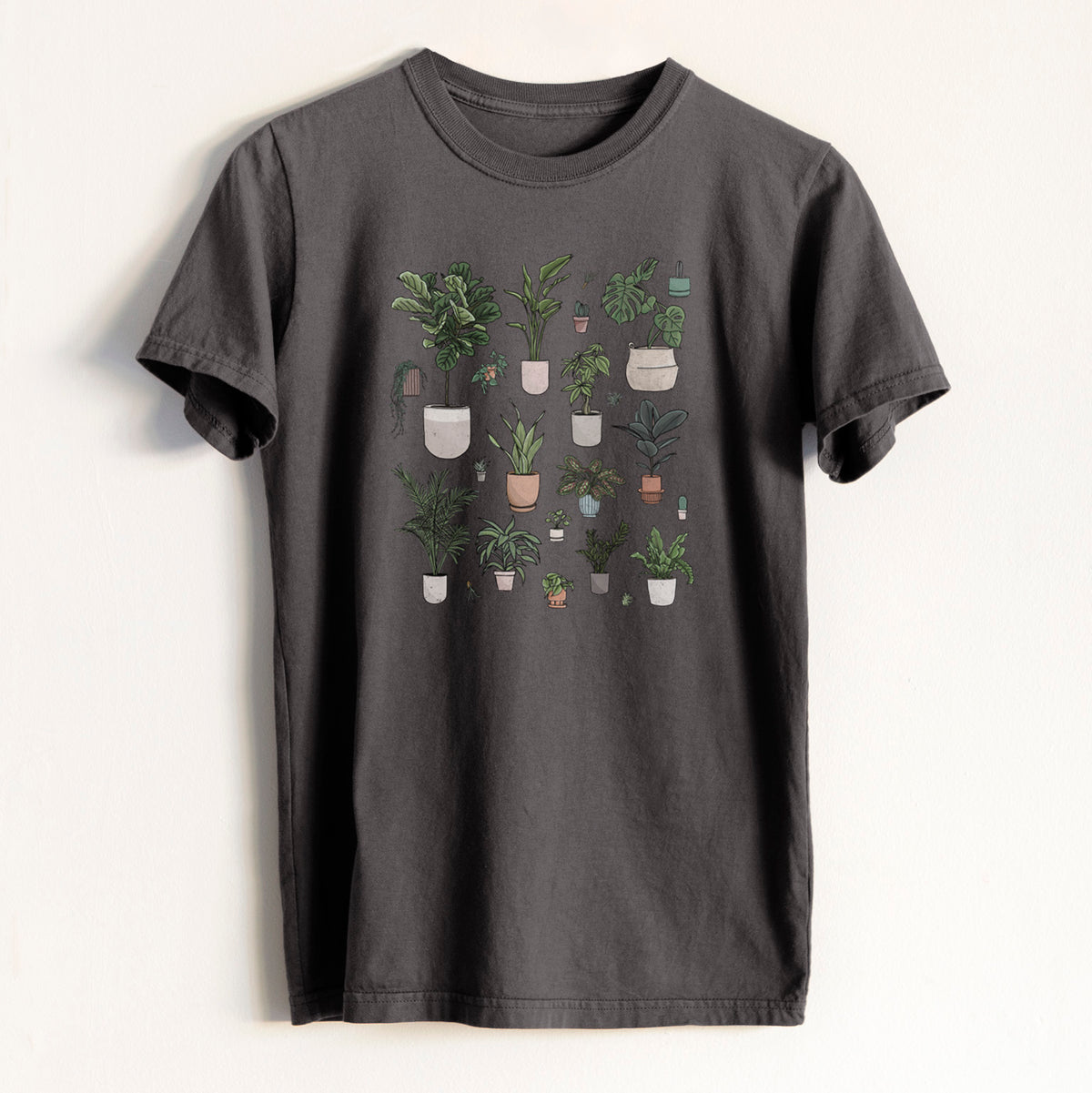 Collection of Houseplants - Heavyweight Men&#39;s 100% Organic Cotton Tee