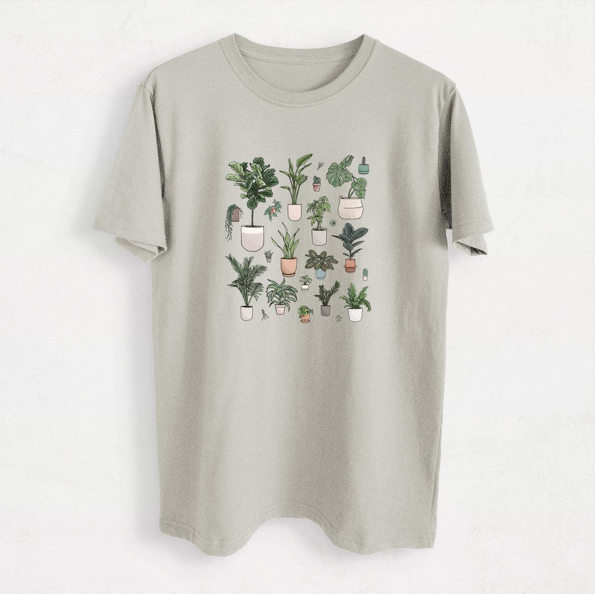Collection of Houseplants - Heavyweight Men&#39;s 100% Organic Cotton Tee