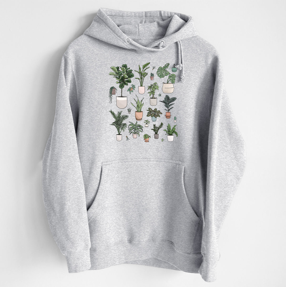 Collection of Houseplants - Heavyweight Fleece Hoodie