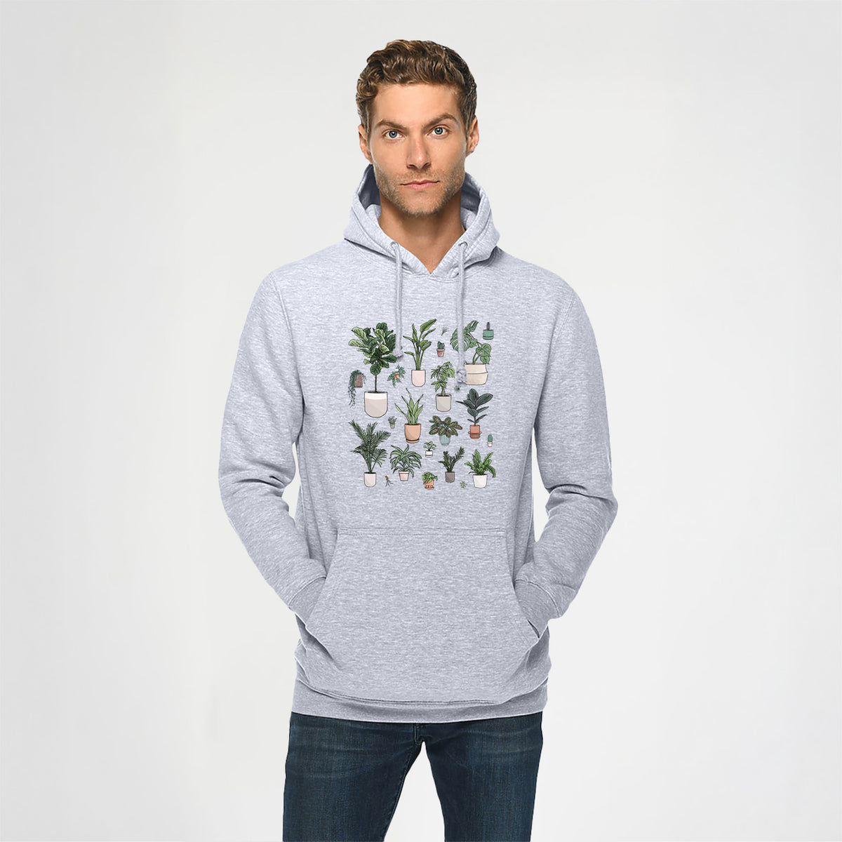 Collection of Houseplants - Heavyweight Fleece Hoodie