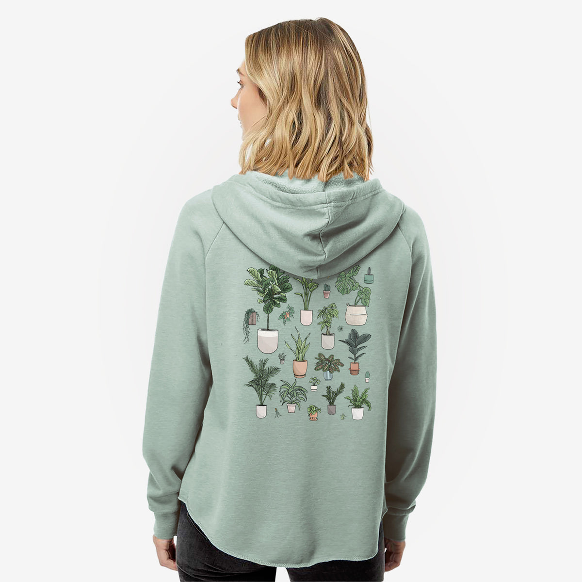 Collection of Houseplants - Women&#39;s Cali Wave Zip-Up Sweatshirt