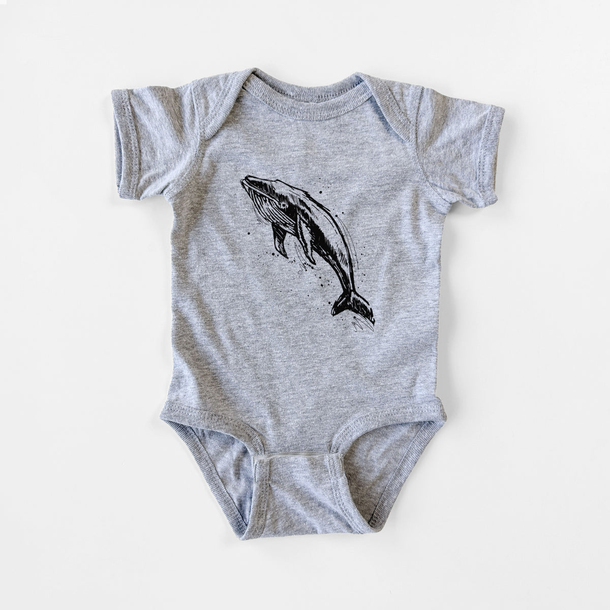 Humpback Whale - Baby Fine Jersey Bodysuit