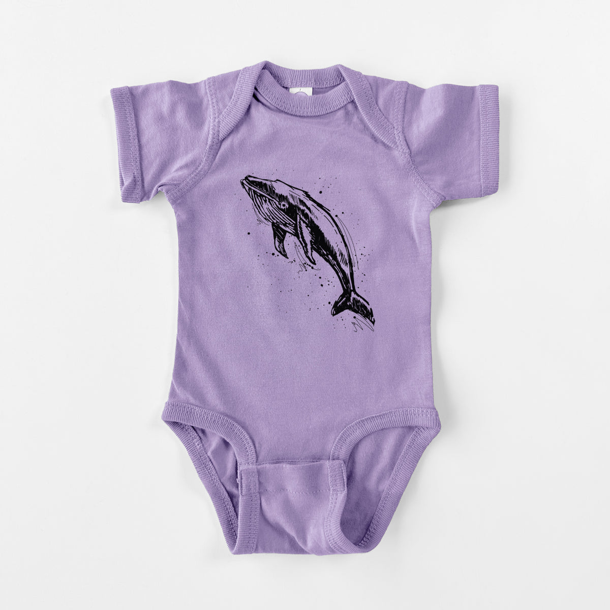 Humpback Whale - Baby Fine Jersey Bodysuit