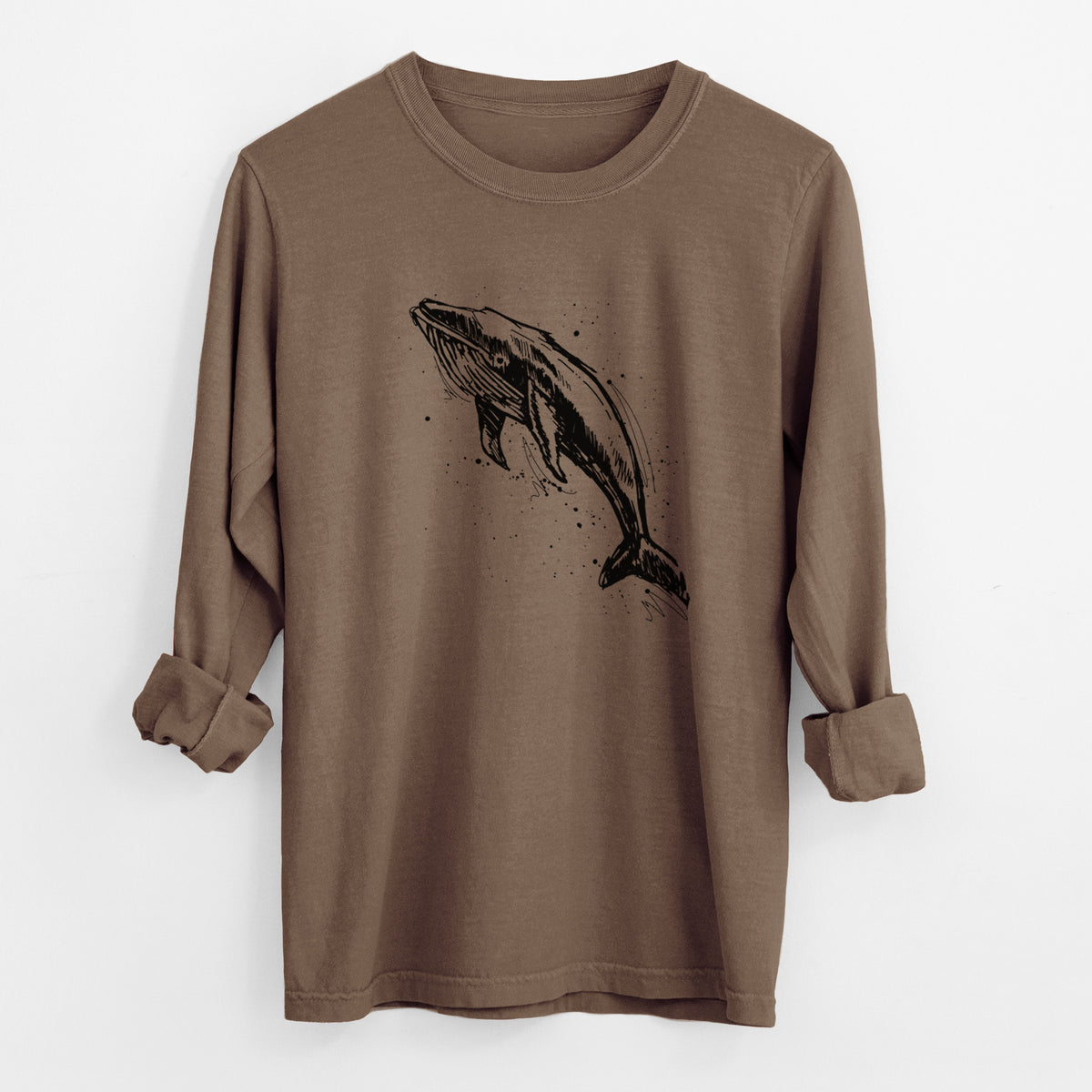 Humpback Whale - Unisex Comfort Colors 100% Cotton Long Sleeve