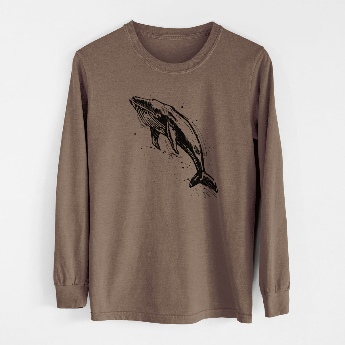 Humpback Whale - Unisex Comfort Colors 100% Cotton Long Sleeve