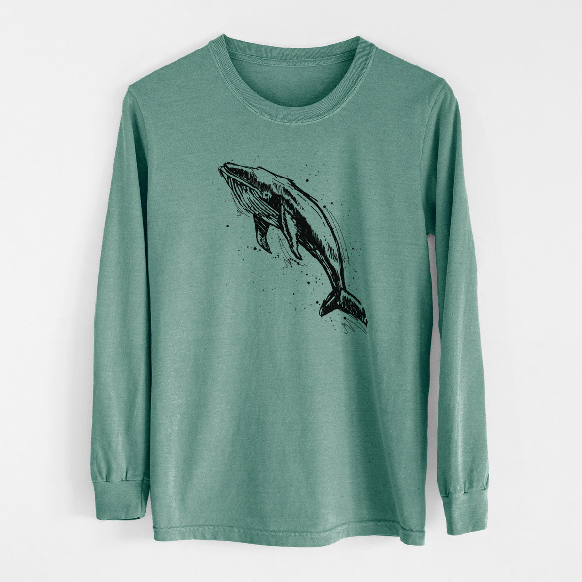 Humpback Whale - Unisex Comfort Colors 100% Cotton Long Sleeve