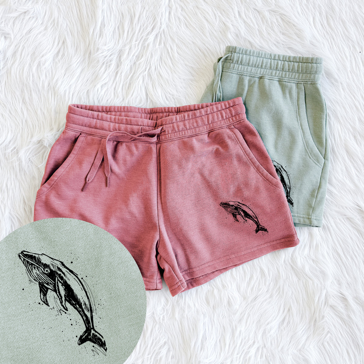 Humpback Whale - Women&#39;s Cali Wave Shorts