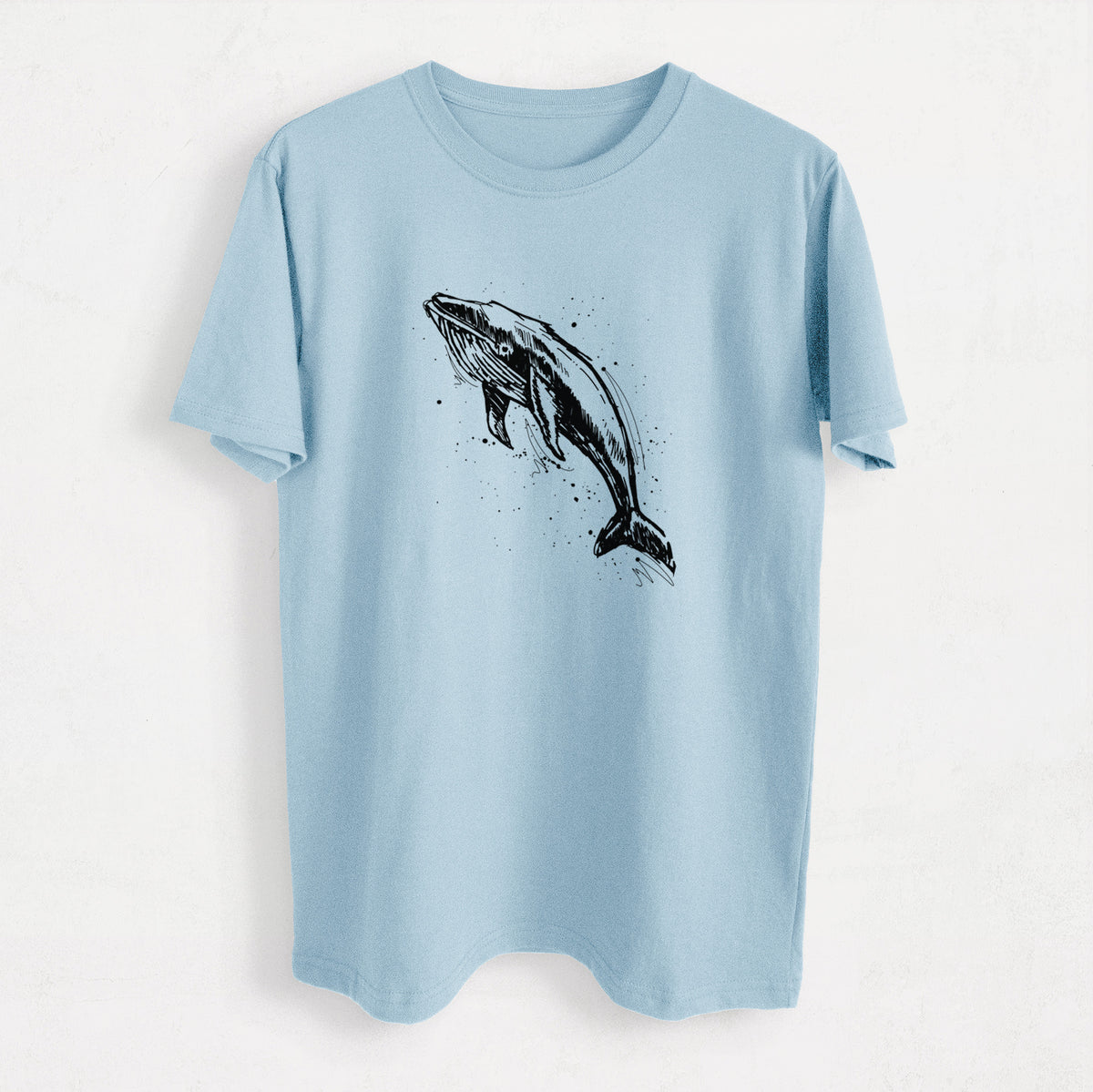 Humpback Whale - Heavyweight Men&#39;s 100% Organic Cotton Tee