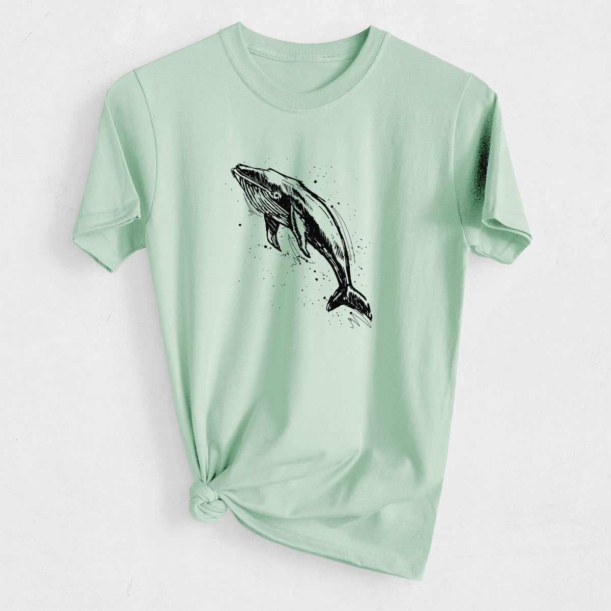 Humpback Whale - Heavyweight Men&#39;s 100% Organic Cotton Tee