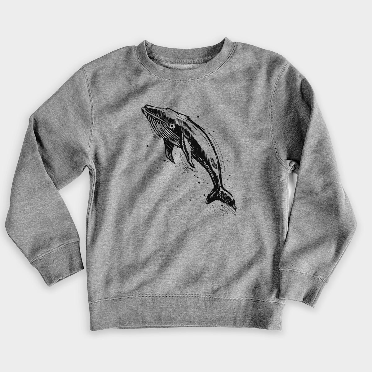 Humpback Whale - Youth Lightweight Crewneck Sweatshirt